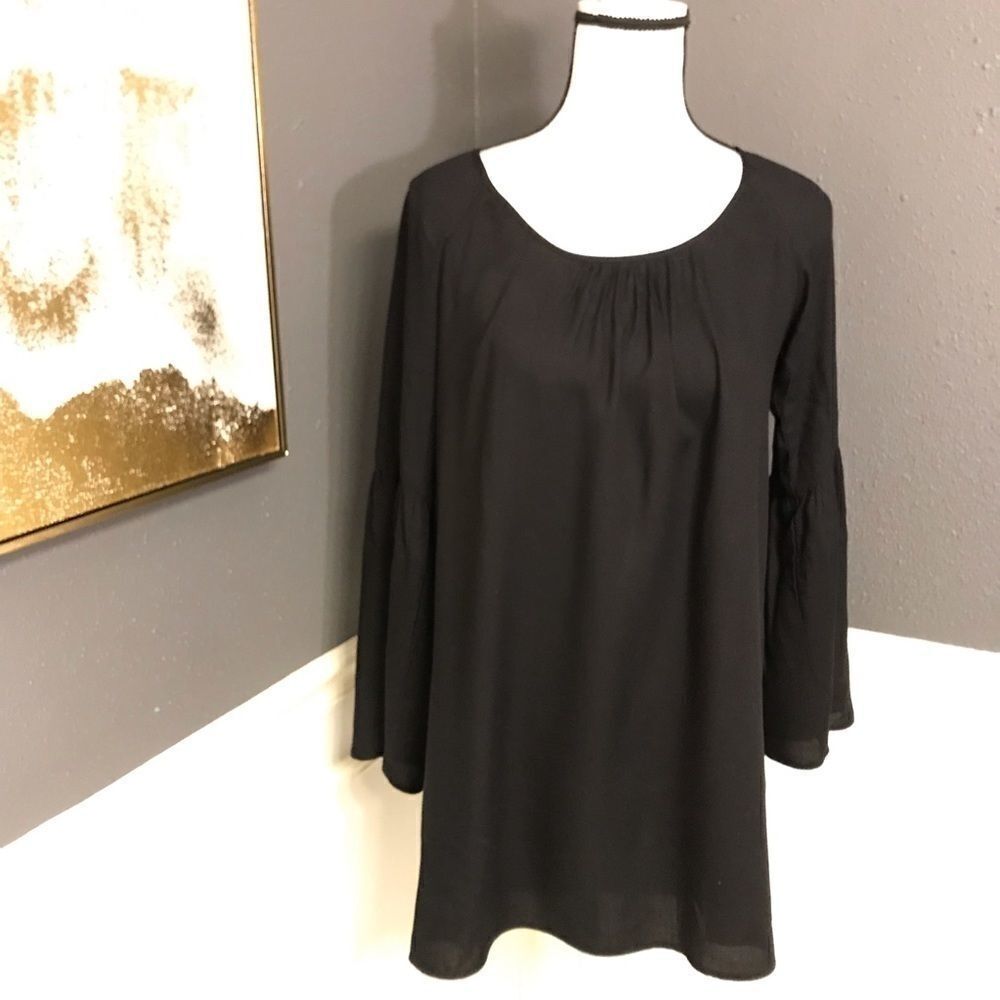 The Impeccable Pig shift dress with bell sleeves